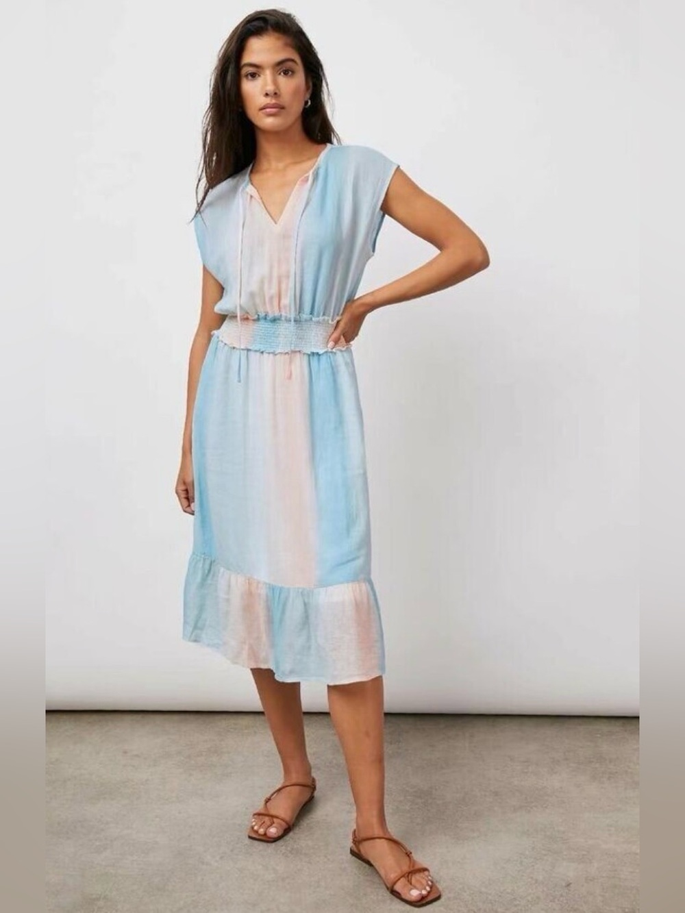 Rails Ashlyn Sunset Gradient Dress Summer Spring Fall Small
